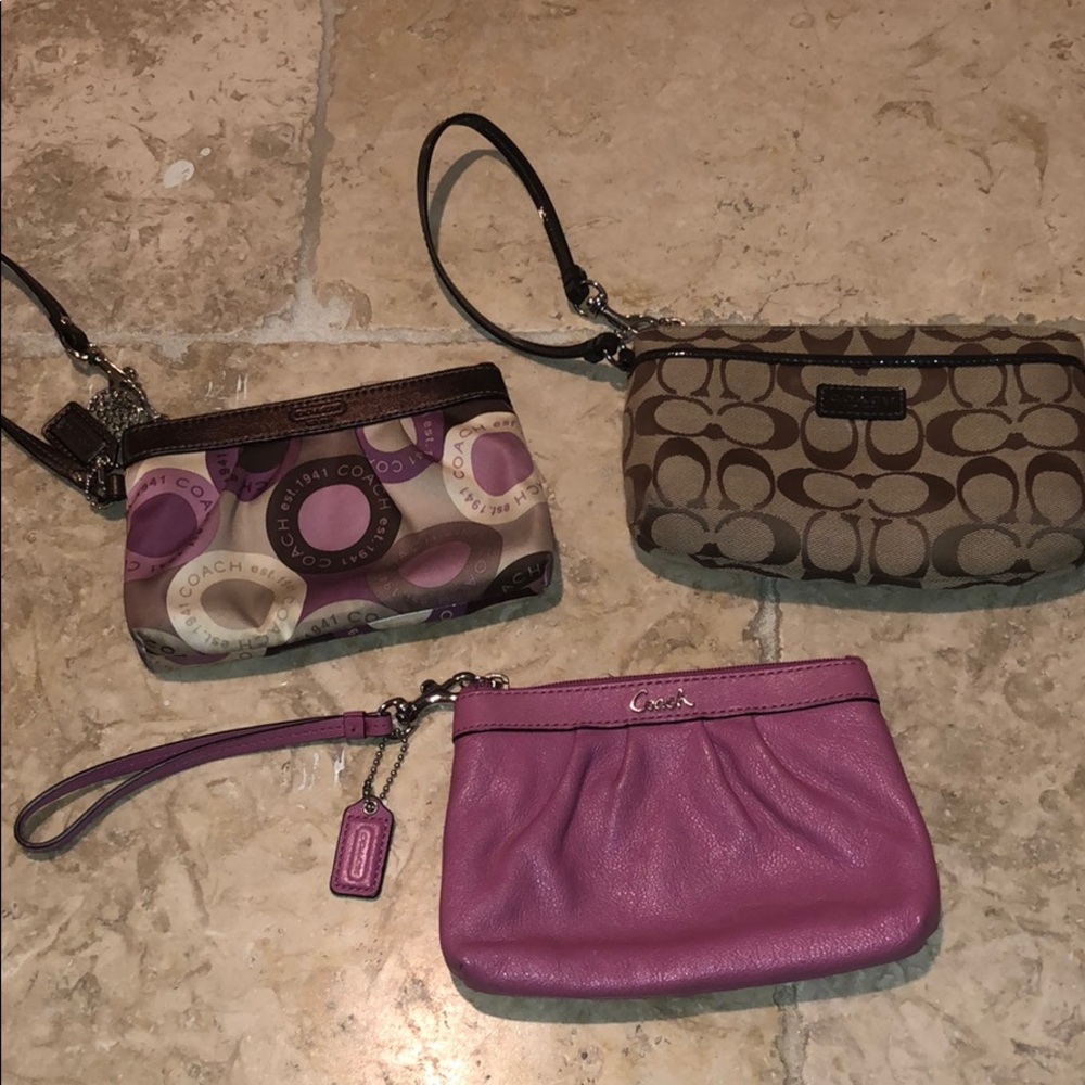 Coach wristlets